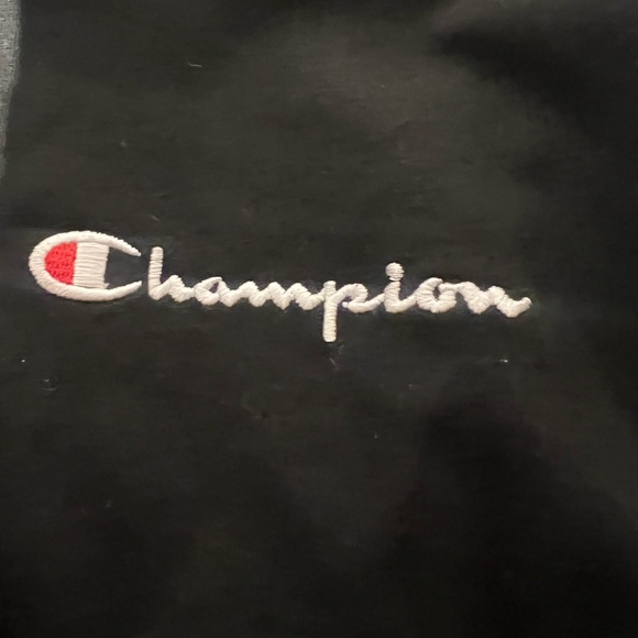 CHAMPION CAMPUS DRAWSTRING BLACK TEE  LARGE NWT - Picture 5 of 9